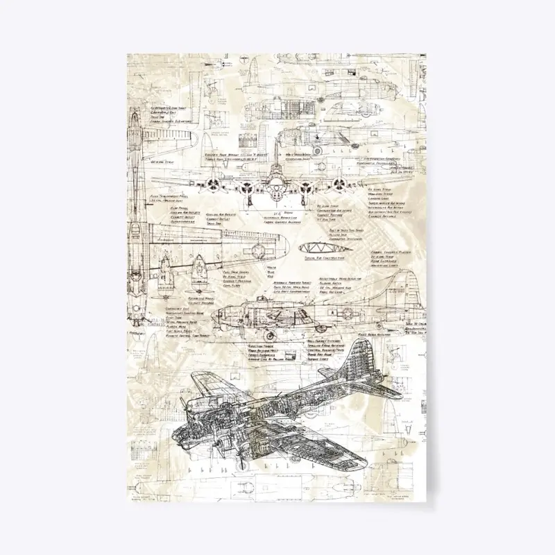 B-17G Engineering Drawings